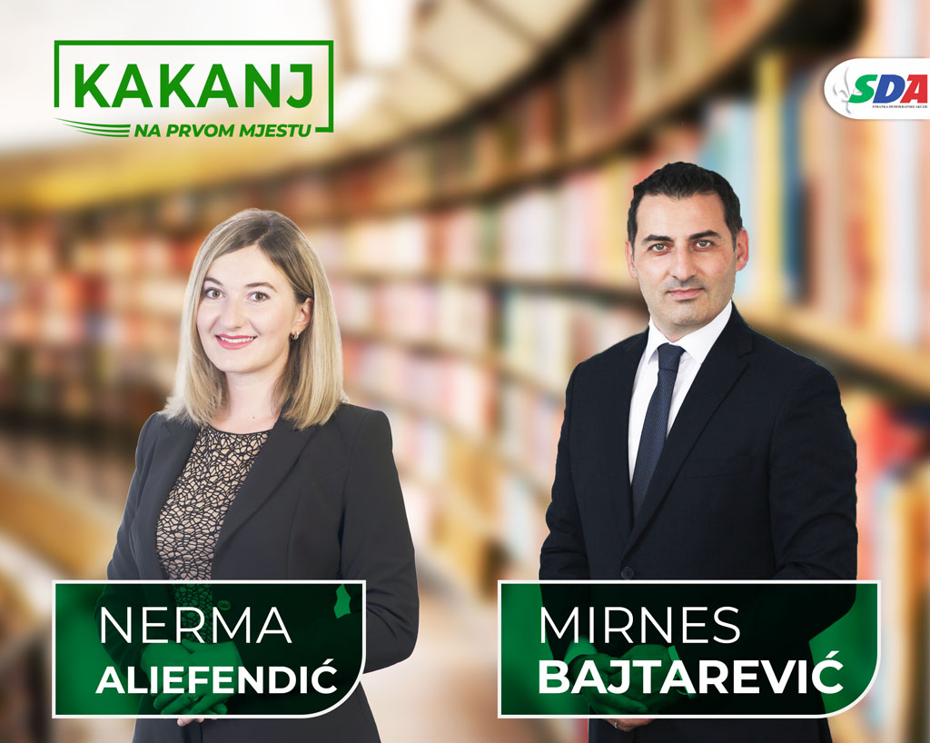Nerma Aliefendić: Iznimno mi je zadovoljstvo podržati kandidaturu Mirnesa Bajtarevića za načelnika Općine Kakanj.